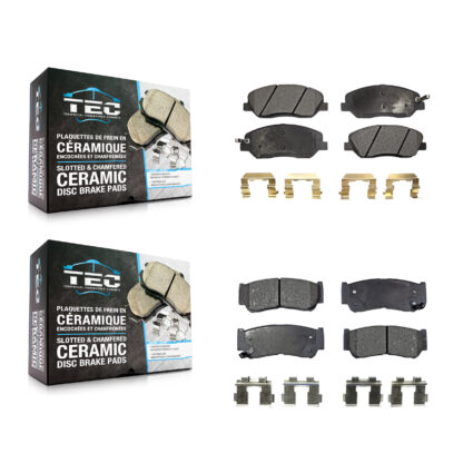 Front Rear Ceramic Brake Pads Kit For 2007-2009 Hyundai Santa Fe KTC-100098