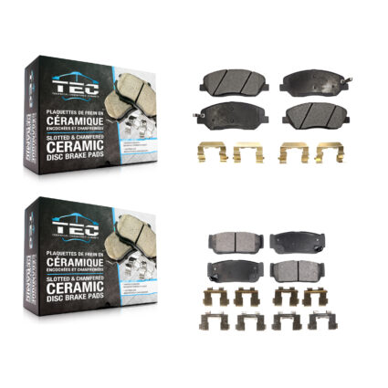 Front Rear Ceramic Brake Pads Kit For Hyundai Entourage Kia Sedona To 04/27/06 KTC-100100
