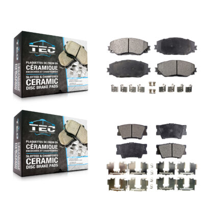 Front Rear Ceramic Brake Pads Kit For Toyota RAV4 Lexus HS250h KTC-100105