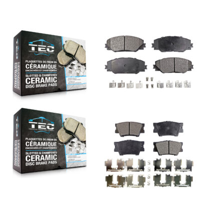 Front Rear Ceramic Brake Pads Kit For Toyota RAV4 Matrix Pontiac Vibe KTC-100108