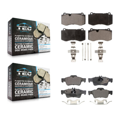 Front Rear Ceramic Brake Pads Kit For Mercedes-Benz S550 SL550 S450 S350 CL550 S400 S600 KTC-100110