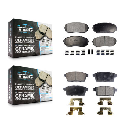 Front Rear Ceramic Brake Pads Kit For Mazda Ford Edge CX-7 CX-9 Lincoln MKX KTC-100114