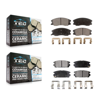 Front Rear Ceramic Brake Pads Kit For Chevrolet Equinox Pontiac Torrent Saturn Vue Suzuki KTC-100116