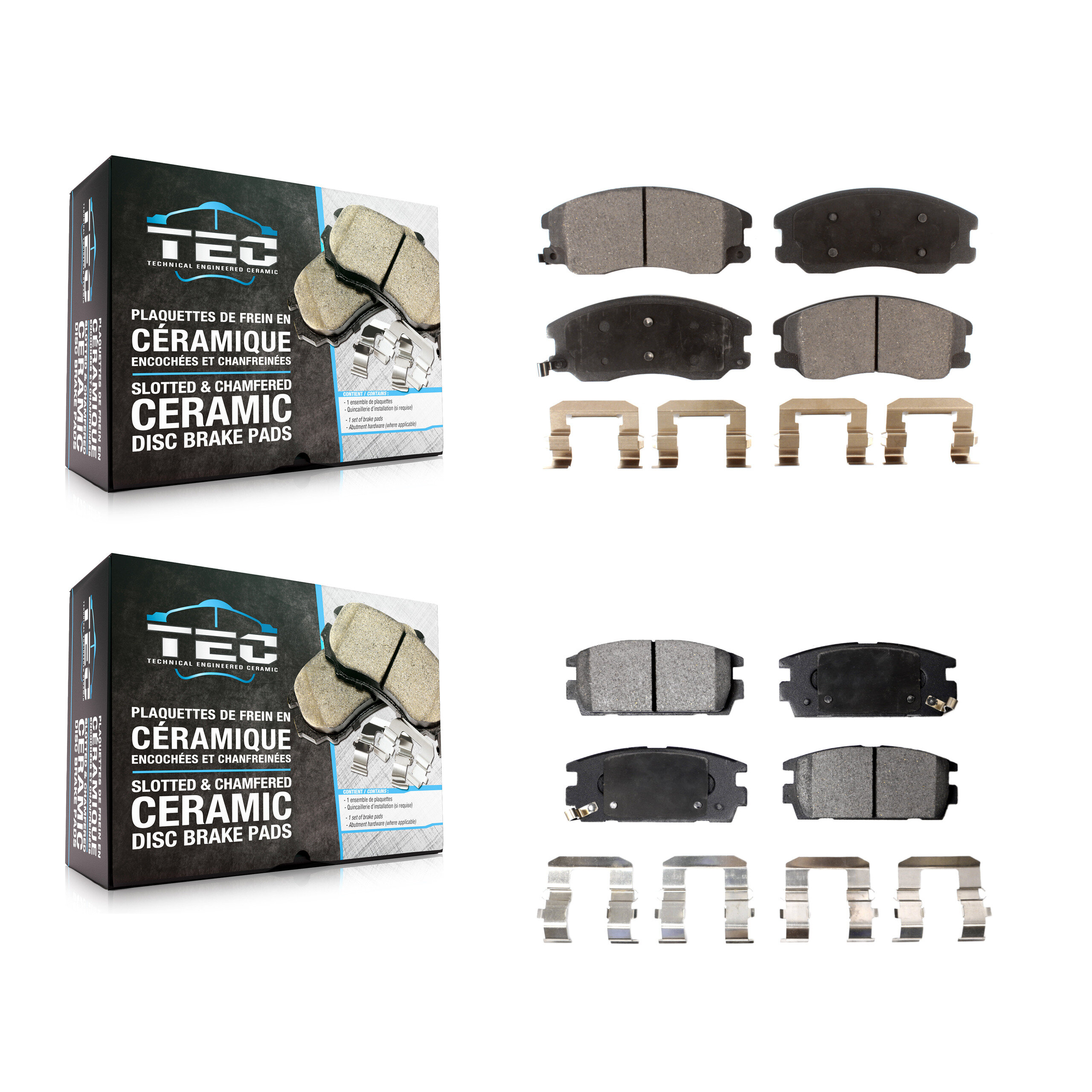 Front Rear Ceramic Brake Pads Kit For Chevrolet Equinox Pontiac Torrent Saturn Vue Suzuki KTC-100116