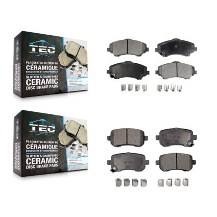 Front Rear Ceramic Brake Pads Kit For Dodge Grand Caravan Journey Chrysler Town & Country KTC-100118