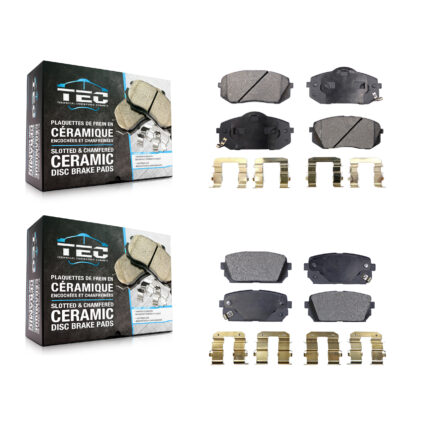 Front Rear Ceramic Brake Pads Kit For 2007-2012 Kia Rondo KTC-100126