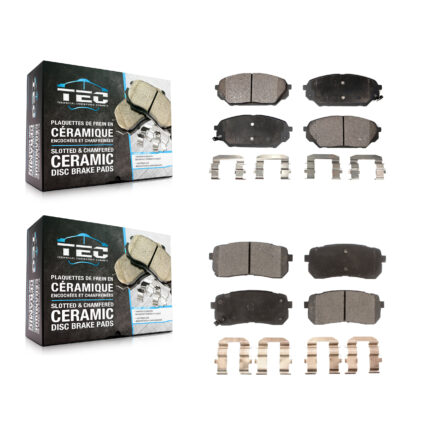 Front Rear Ceramic Brake Pads Kit For 2007-2012 Hyundai Veracruz KTC-100129