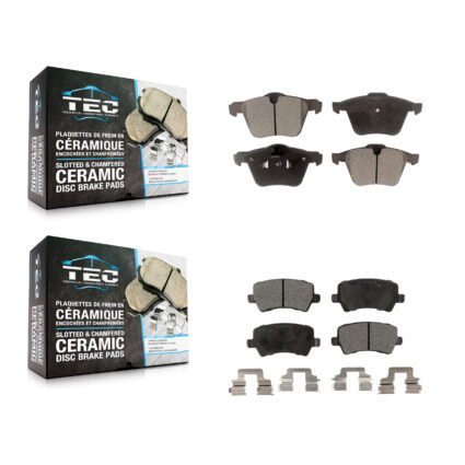 Front Rear Ceramic Brake Pads Kit For Volvo XC70 S60 V60 S80 Cross Country V70 KTC-100131