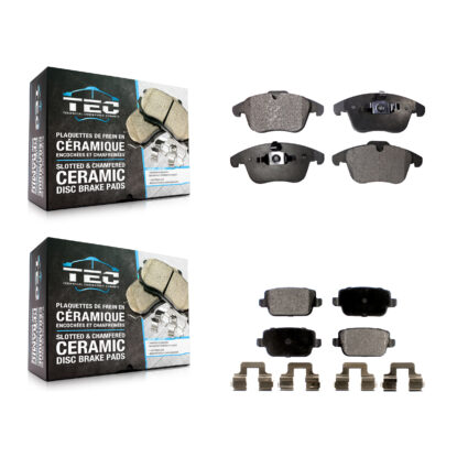 Front Rear Ceramic Brake Pads Kit For Land Rover LR2 Volvo S80 KTC-100134