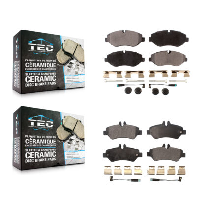 Front Rear Ceramic Brake Pads Kit For Sprinter 2500 Mercedes-Benz Dodge Freightliner KTC-100137