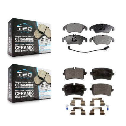 Front Rear Ceramic Brake Pads Kit For Audi A6 Quattro A7 KTC-100139
