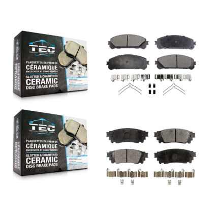 Front Rear Ceramic Brake Pads Kit For Lexus Toyota Camry NX300 NX200t NX300h Avalon KTC-100142