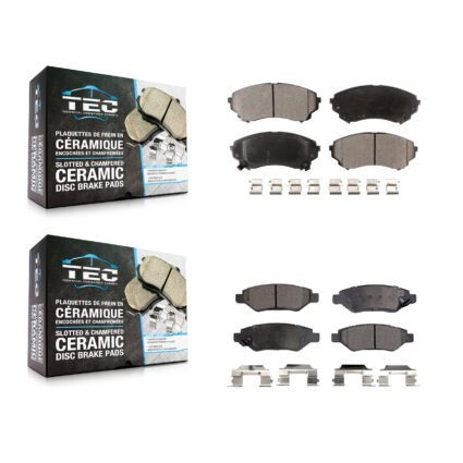 Front Rear Ceramic Brake Pads Kit For Cadillac CTS With Heavy Duty Brakes KTC-100145