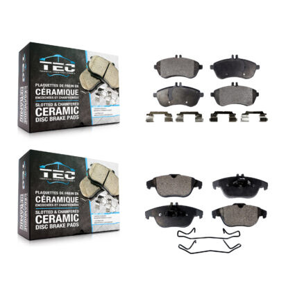 Front Rear Ceramic Brake Pads Kit For Mercedes-Benz C300 C250 C230 KTC-100150