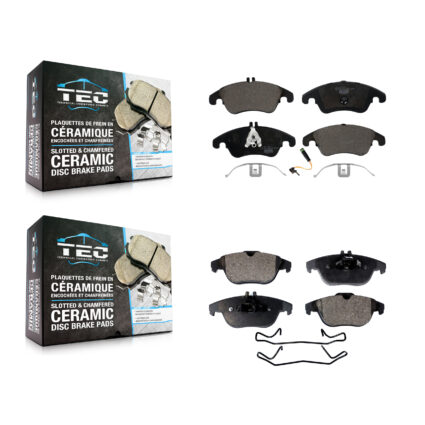 Front Rear Ceramic Brake Pads Kit For Mercedes-Benz C300 E350 C350 E550 E400 C250 KTC-100152