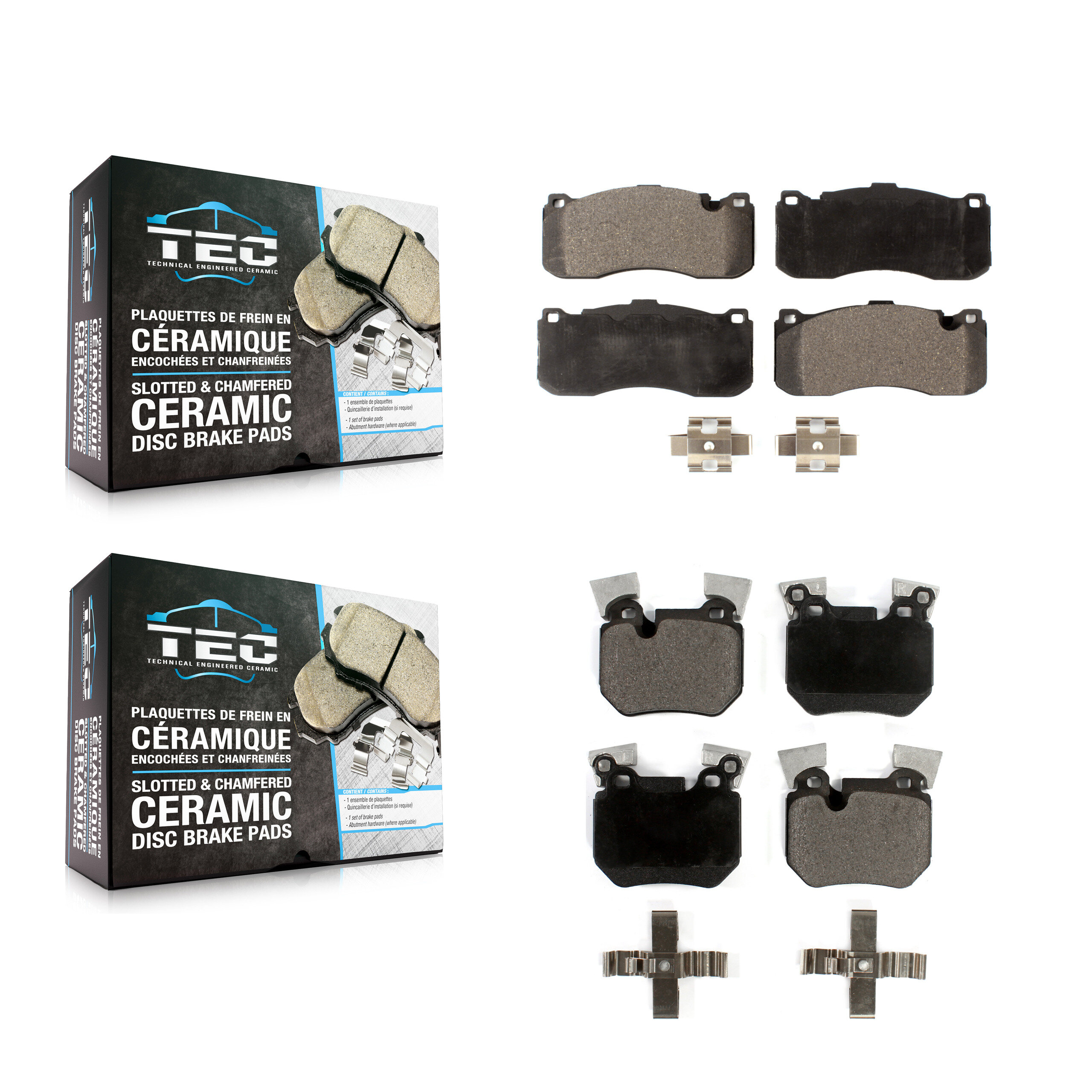 Front Rear Ceramic Brake Pads Kit For BMW 135i 135is KTC-100165