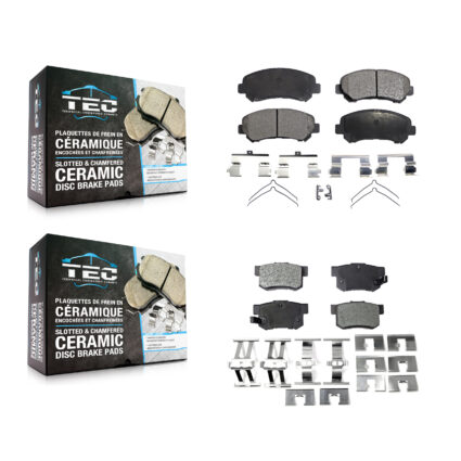 Front Rear Ceramic Brake Pads Kit For 2010-2013 Suzuki Kizashi KTC-100166