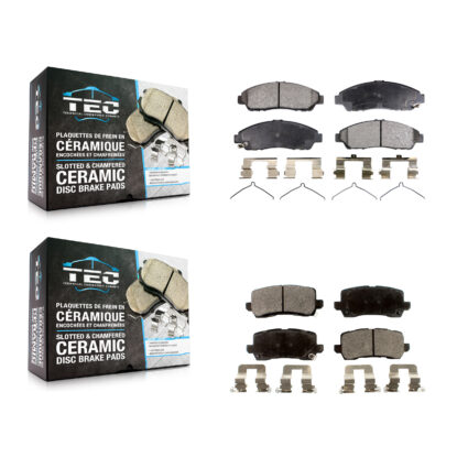 Front Rear Ceramic Brake Pads Kit For 2014-2020 Acura RLX Sport Hybrid SH-AWD KTC-100172