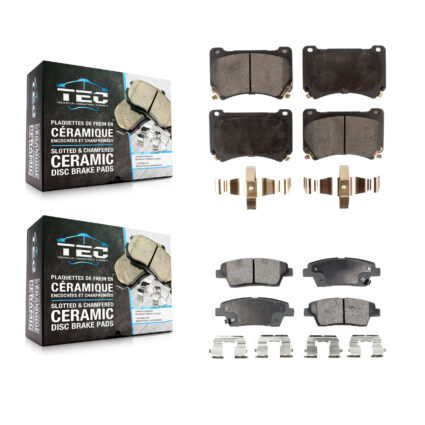 Front Rear Ceramic Brake Pads Kit For Hyundai Genesis KTC-100175