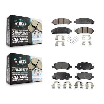 Front Rear Ceramic Brake Pads Kit For 2009-2016 Toyota Venza KTC-100179