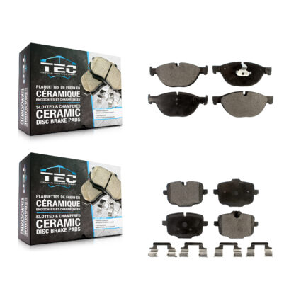 Front Rear Ceramic Brake Pads Kit For BMW 550i xDrive 650i Gran Coupe KTC-100187