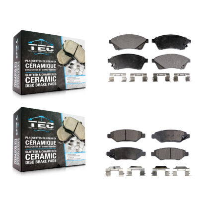 Front Rear Ceramic Brake Pads Kit For Cadillac SRX Saab 9-4X KTC-100202