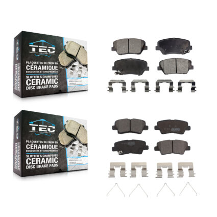 Front Rear Ceramic Brake Pads Kit For 2014-2017 Kia Rondo With Electric Parking KTC-100207