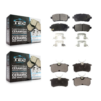 Front Rear Ceramic Brake Pads Kit For Ford Fiesta KTC-100211