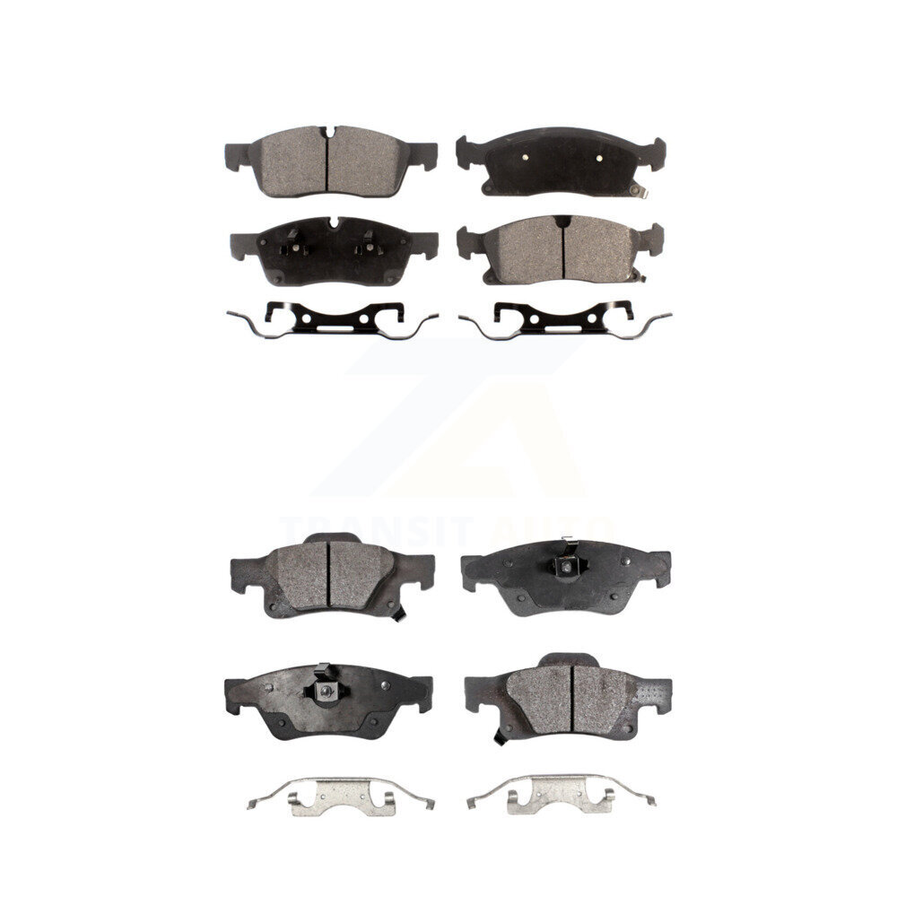 Front Rear Ceramic Brake Pads Kit For Dodge Durango Jeep Grand Cherokee WK KTC-100213