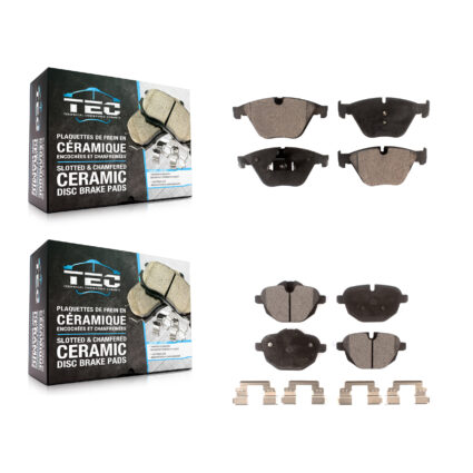 Front Rear Ceramic Brake Pads Kit For BMW 535i xDrive 535d ActiveHybrid 5 528i KTC-100223