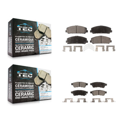 Front Rear Ceramic Brake Pads Kit For Suzuki Equator KTC-100228
