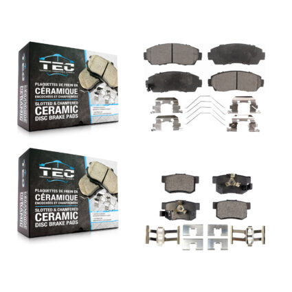 Front Rear Ceramic Brake Pads Kit For Honda CR-V Crosstour Accord KTC-100231