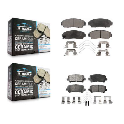 Front Rear Ceramic Brake Pads Kit For 2011-2017 Honda Odyssey KTC-100232