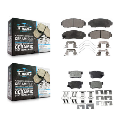 Front Rear Ceramic Brake Pads Kit For Honda Civic KTC-100234