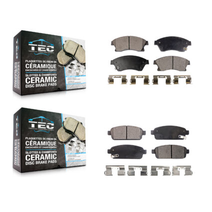 Front Rear Ceramic Brake Pads Kit For Chevrolet Cruze Sonic Limited Buick Verano KTC-100235