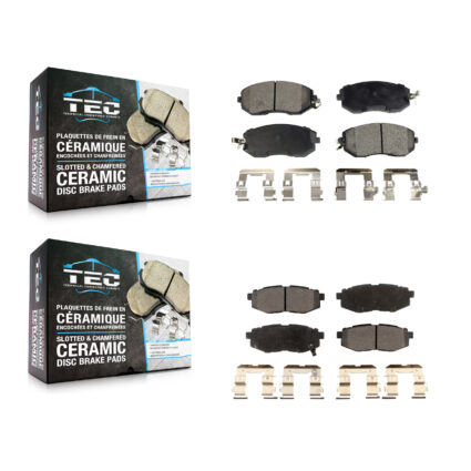 Front Rear Ceramic Brake Pads Kit For Subaru BRZ Scion FR-S Toyota 86 KTC-100238