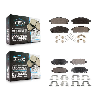 Front Rear Ceramic Brake Pads Kit For 2011-2017 Nissan Quest KTC-100245
