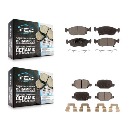 Front Rear Ceramic Brake Pads Kit For Fiat 500 KTC-100252