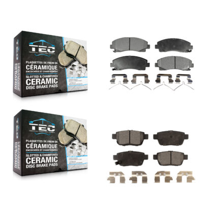 Front Rear Ceramic Brake Pads Kit For Honda Ridgeline Acura TL KTC-100254