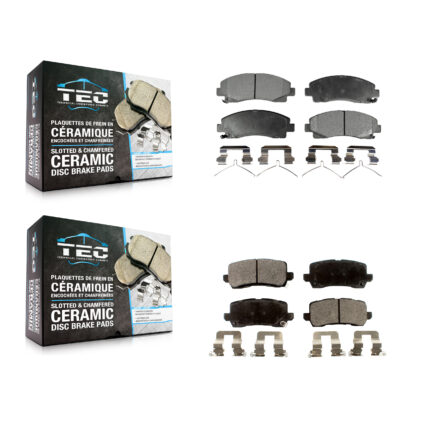 Front Rear Ceramic Brake Pads Kit For 2015-2020 Acura TLX KTC-100255