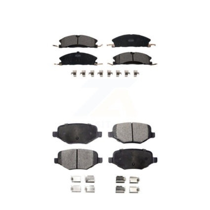 Front Rear Ceramic Brake Pad Kit For Ford Explorer Police Interceptor Utility Lincoln MKS KTC-100262