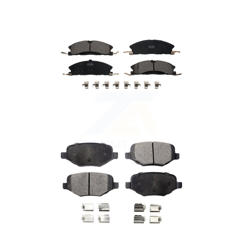 Front Rear Ceramic Brake Pad Kit For Ford Explorer Police Interceptor Utility Lincoln MKS KTC-100262