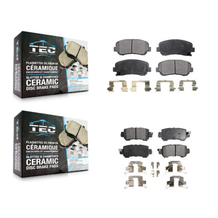 Front Rear Ceramic Brake Pads Kit For 2013-2015 Mazda CX-5 KTC-100264