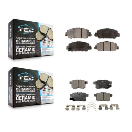 Front Rear Ceramic Brake Pads Kit For Honda Accord KTC-100277