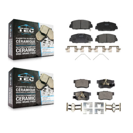 Front Rear Ceramic Brake Pads Kit For 2013-2018 Acura RDX KTC-100283