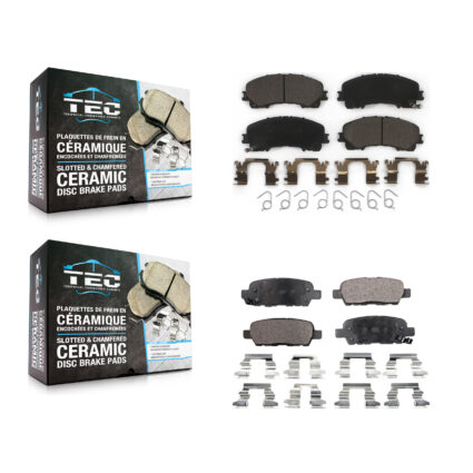 Front Rear Ceramic Brake Pads Kit For Nissan Rogue INFINITI QX50 KTC-100295