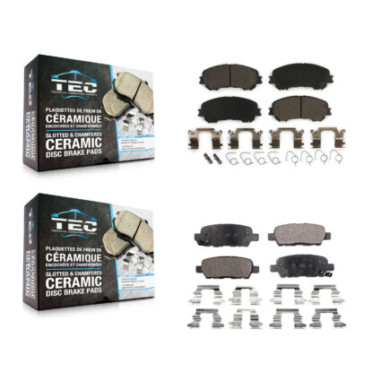 Front Rear Ceramic Brake Pads Kit For Nissan Rogue Sport Qashqai KTC-100296