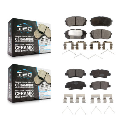Front Rear Ceramic Brake Pads Kit For Hyundai Kona Electric Sonata Kia Optima Niro EV KTC-100307