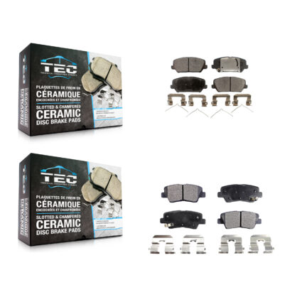 Front Rear Ceramic Brake Pads Kit For Kia Forte Forte5 KTC-100308
