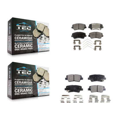 Front Rear Ceramic Brake Pads Kit For Kia Forte Hyundai Elantra GT Forte5 Koup KTC-100309
